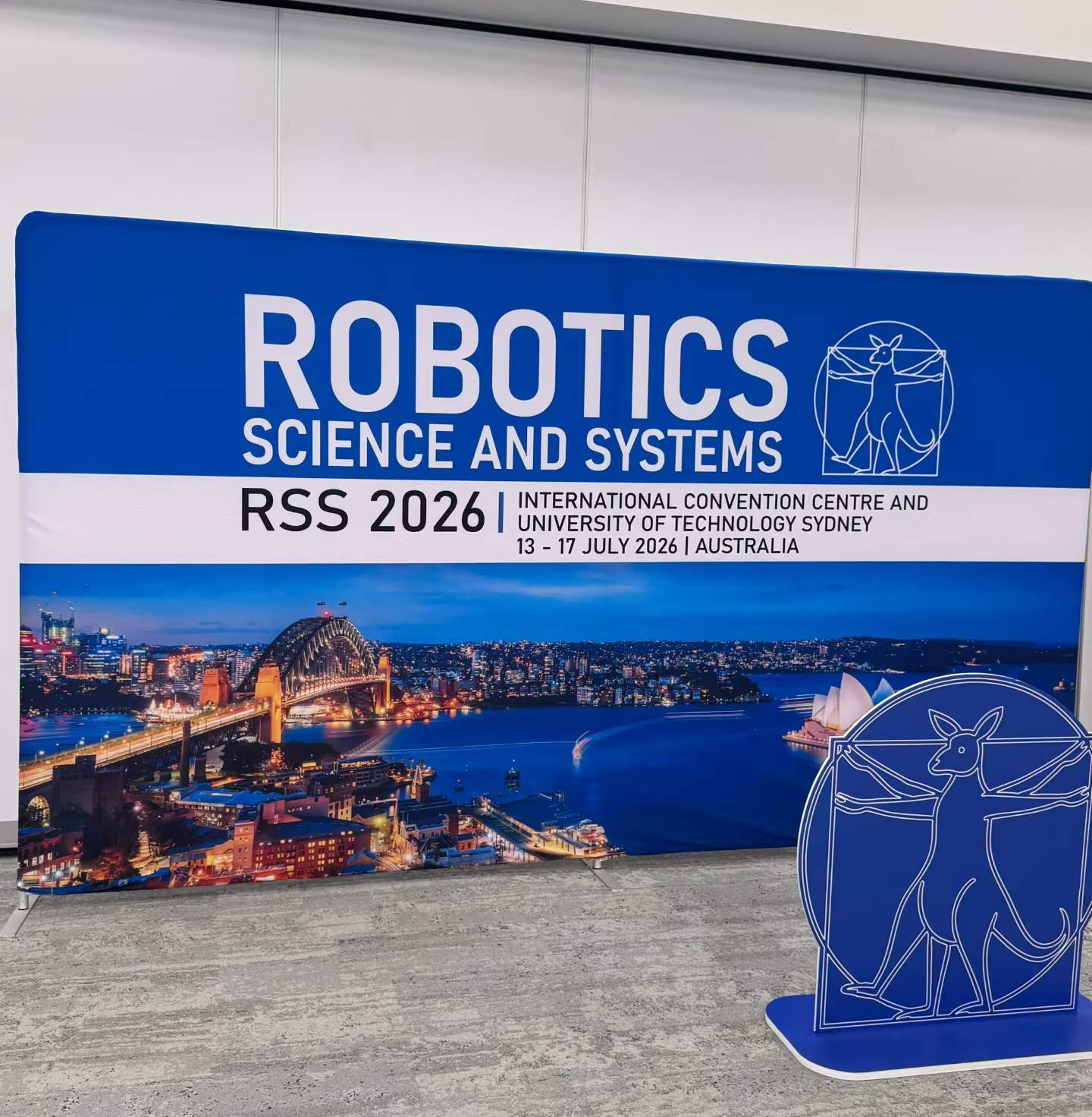 RSS 2026 conference display at the Sydney venue